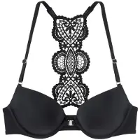 LASCANA Push-up-BH 'Alicia' schwarz Gr. 85B. Mit Herausnehmbaren Kissen und mit Bügel