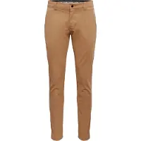 Tommy Hilfiger Chinohose TOMMY JEANS "TJM SCANTON", Herren, Gr. 38, Länge 32, grün (classic khaki), Web, Obermaterial: 98% Baumwolle, 2% Elasthan, körpernah normal, Hosen Chinohose, mit Markenlabel