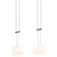 BANKAMP Grazia Hängeleuchte ZigBee 2fl nickel