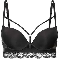 LASCANA T-Shirt-BH "Guilietta", Damen, Gr. 80, Cup D, schwarz, Microtouch, Obermaterial: 60% Polyamid, 35% Polyester, 5% Elasthan, BHs T-Shirt-BH, mit Schale, sexy Dessous