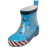 Playshoes Kinder Halbschaft-Gummistiefel aus Naturkautschuk, Trendige Uni Reg