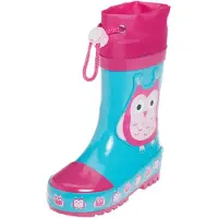 Playshoes Kinder Gummistiefel aus Naturkautschuk, trendige Uni Regenstiefel m