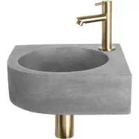 Differnz Cleo Beton Eckwaschbecken Set