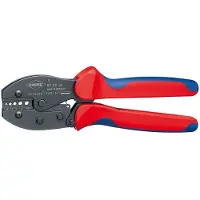 Knipex Crimpzange PreciForce 220 mm für Aderendhülsen, Rohrkabelschuhe