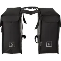 Fastrider Bodyl Doppel Fahrradtasche, wasserabweisend, Schwarz