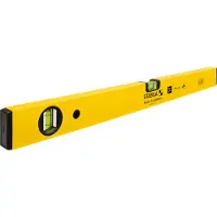 Stabila Wasserwaage Type 70, 60 cm, leichtes Alu-Profil, 1 Horizontal-Libelle, 1 Vertikal-Libelle, Germany