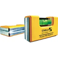 Stabila 17953, Taschenebene, 0,07 m, Gelb, 1 mm/m, Aluminium