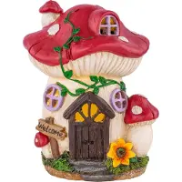 Globo Solarleuchte Garten Pilz-Haus Bunt Solarlampe Außen Leuchte Solar 33558P