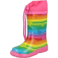 Beck Mädchen Regenbogen Gummistiefel, Mehrfarbig, 35 EU