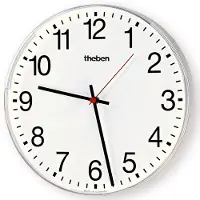 Theben 5009200 KNX Nebenuhr, einseitige Wanduhr, Durchm. 25 cm, arabische Zahlen OSIRIA 220 AR KNX