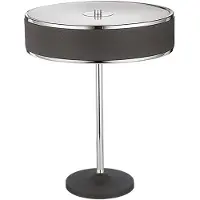 Jupiter Tischleuchte JAZZ 1217 Modern 2-flammig E14 Chrom Grafit Stahl Plexi Tischlampe Wohnzimmer Büro