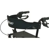 Drive Medical Leichtgewicht Rollator Torro anthrazit inkl. Tasche, Rückengurt und Stockhalter