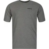 Patagonia T-Shirt P6 Logo Responsibili Tee Gravel Heather Herren-XS