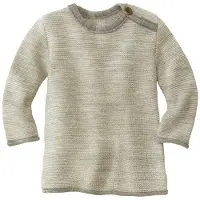 Disana - Kid's Melange-Pullover - Merinopullover Gr 86/92 beige