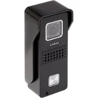 VIDOS S6B Video-Türstation für 1 Teilnehmer, IR-Kamera, Aufputz, Schwarz