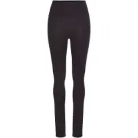 LASCANA Leggings , Damen, Gr. 36/38, N-Gr, schwarz, Single Jersey, Obermaterial: 95% Baumwolle, 5% Elasthan, unifarben, Basic, Basic lang, Hosen Leggings, mit breitem Bündchen, Topseller
