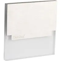 Kanlux S.A. Quadratische LED-Treppenleuchte SABIK LED WW 0,8 W 12 DC 13 lm Schutzklasse III IP20 warmweiß 3000 K Edelstahl 23108