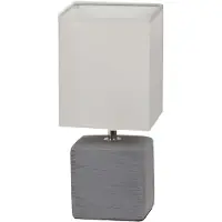 Rabalux 4458 Tischleuchte Orlando, E14, Keramik, grau, Modern, 30cm