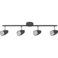 Rabalux LED Spotleuchte Schienensystem Karen aus Metall/ Kunststoff anthrazit grau/ chrom B:60,5cm H:8cm