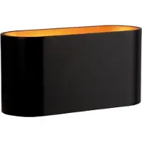 Spectrum SQUALLA G9 LED Wandleuchte Innen 6W Schwarz Gold