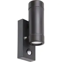 Rabalux 8835 Außenwandleuchte Medina, GU10, schwarz, Minimal, IP44, 21,5cm