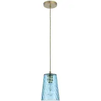 Rabalux 5226 Pendelleuchten Azurine E27 1x MAX 40 Metall Glas golden