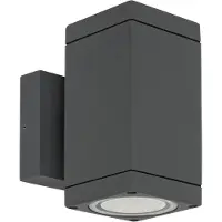 Rabalux 7888 Außenwandleuchte Buffalo, GU10, Aluminium, anthrazit, Minimal, IP54, 14,5cm