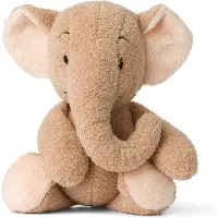 WWF Cub Club - Ebu der Elefant (beige, 22cm) mit Knisterohren Kuscheltier Stofftier für Kleinkinder