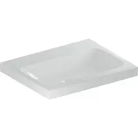 Geberit Aufsatzwaschtisch iCon 60x48cm, o HL, o. ÜL, f Arbeitspl., we.