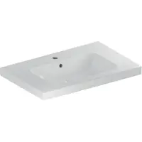 Geberit Waschtisch iCon Light mit Ablagefläche 75 cm weiß mit KeraTect Spezialglasur 501839002