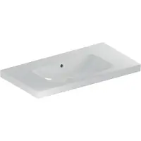 Geberit Waschtisch iCon Light 90x48cm, o HL, m Ü, m Abl, we. K-Tect