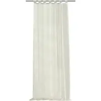 Home wohnideen Vorhang "ALPHA" Gr. 1, weiß (wollweiß), B:140cm H:245cm, Voile, Polyester, Gardinen, Vorhang, HxB: 245x140, preisgünstiger Uni-Schlaufenschal