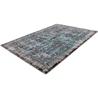 My Home Teppich "Liliana" Gr. 3, blau, B:120cm H:6mm L:170cm, Kunstfaser, Teppiche, Teppich, Wohnzimmer