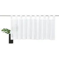 Gerster Scheibengardine "Silvana", beige (creme, grau), B:150cm H:50cm, Polyester, Gardinen, Scheibengardine, HxB: 50x150