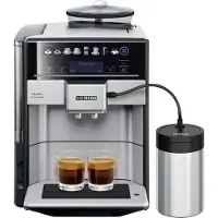 Siemens EQ.6 plus, Espressomaschine, 1,7 l, Kaffeebohnen, Gemahlener Kaffee, Eingebautes Mahlwerk, 1500 W, Schwarz, Edelstahl