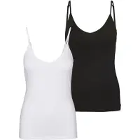Vero moda Maxi My Soft Tall Ärmelloses V-ausschnitt-t-shirt 2 Einheiten