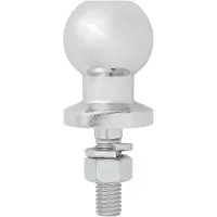 Proplus schleppkugel 50 mm Stahl gerade M16 x 55 mm silber