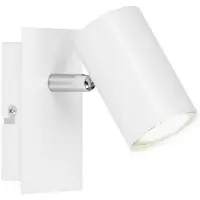 Briloner Wandleuchte, Wandlampe schwenkbar, Deckenspot GU10 Fassung, max. 40 Watt, Deckenlampe, Deckenleuchte 120x80x123mm (LxBxH), weiß