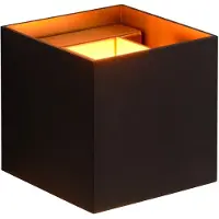 Lucide Wandleuchte XIO, schwarz, 10 x 10 cm, Metall, up/down G9-LED