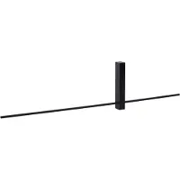 Lucide LED-Wandleuchte Segin, Höhe 90 cm, 10W, schwarz, Aluminium