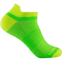Wrightsock - Coolmesh II Low Tab - Multifunktionssocken Gr 34-37 grün