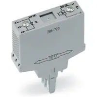 Wago 286-721 Optokopplermodul,Eingangsnennspannung DC 24 V,Ausgangsspannungsbereich DC 15 ... 30 V,grau 286721