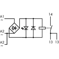 Wago 789-520 Relaismodul,Eingangsnennspannung AC 24 V,1 Schließer 789520