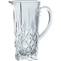 Nachtmann Wasserkrug "Krug Noblesse 1190 ml transparent", bunt (transparent), B:2cm H:23,2cm T:2cm, Karaffen, Wasserkrug, Erhöhte Bruchfestigkeit, Kristallglas, spülmaschinenfest