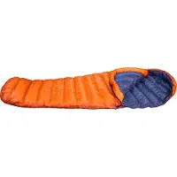 Western Mountaineering - FlyLite - Daunenschlafsack Gr 180 cm orange/grau