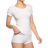 Bamboo Basics Damen T-Shirt KATE, 2er Pack - Unterhemd, Rundhals, Single Jersey