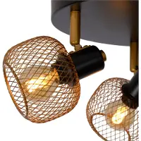 Lucide Deckenstrahler 3-flammig dreh- und kippbar Retro Metall 37x14.5 cm Modell 77978/13/02