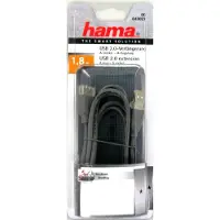 Hama USB 2.0 Verlängerungskabel geschirmt grau 1,80 m