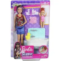 Mattel FXH05 - Barbie - Skipper - Puppe, Babysitter Badespaß