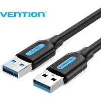 Vention CONBD, 0,5 m, USB A, USB A, USB 3.2 Gen 1 (3.1 Gen 1), 5 Gbit/s, Schwarz